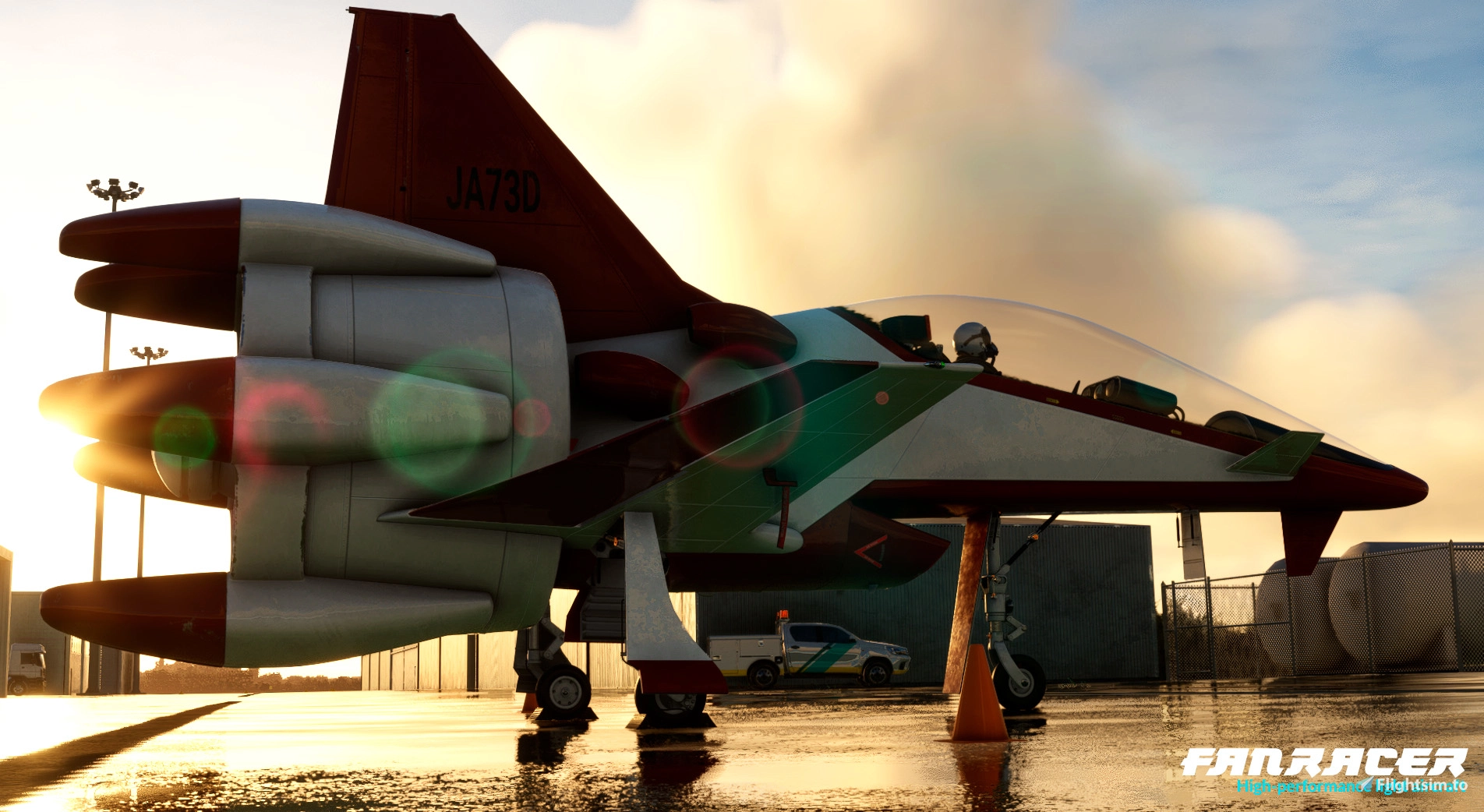 DMS Fanracer on approach