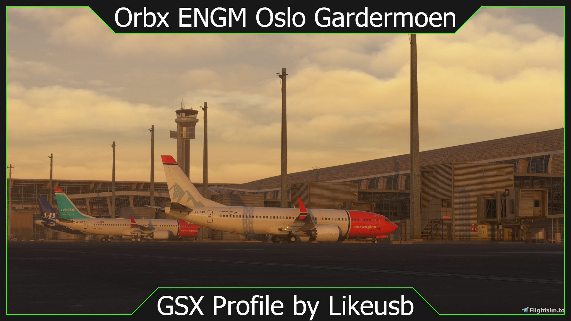ENGM Oslo Gardermoen [2024] by Orbx GSX Profile - Image 1