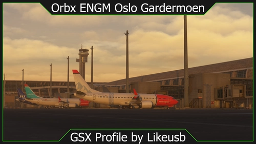 ENGM Oslo Gardermoen [2024] by Orbx GSX Profile