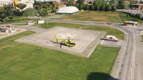 Rome HEMS Helipad Tree Remove