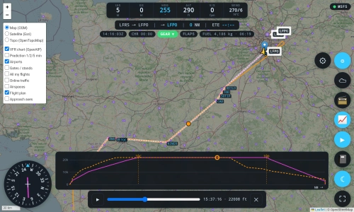 MSFS Tablet Tracker | Real-time flight tracking on your tablet