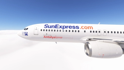 PMDG 737-800 w/ cabin SunExpress - old livery (TC-SNM)