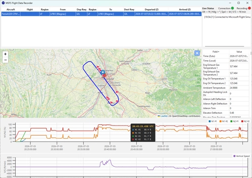 MSFS Flight Data Recorder