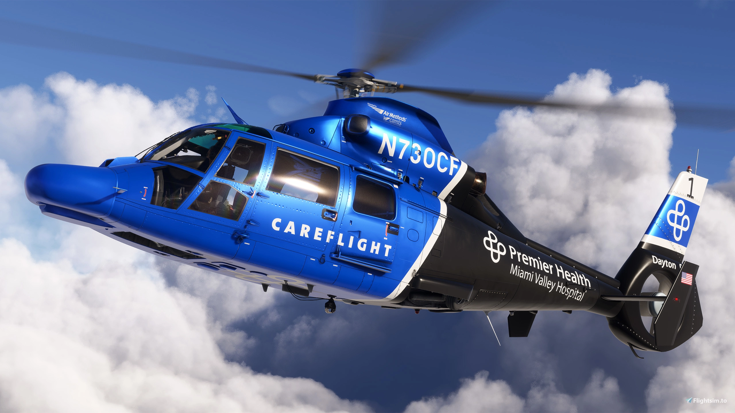 Taog's Hangar AS365 Dauphin - Careflight Dayton N730CF - Aircraft