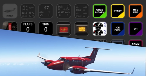 Carenado B200 AAO scripts and Stream Deck profiles