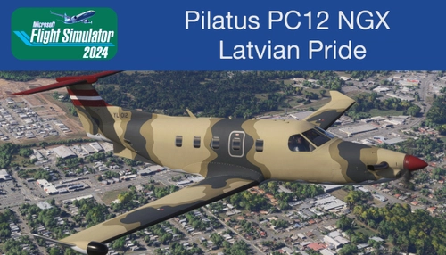 Pilatus PC12 NGX Latvian Pride