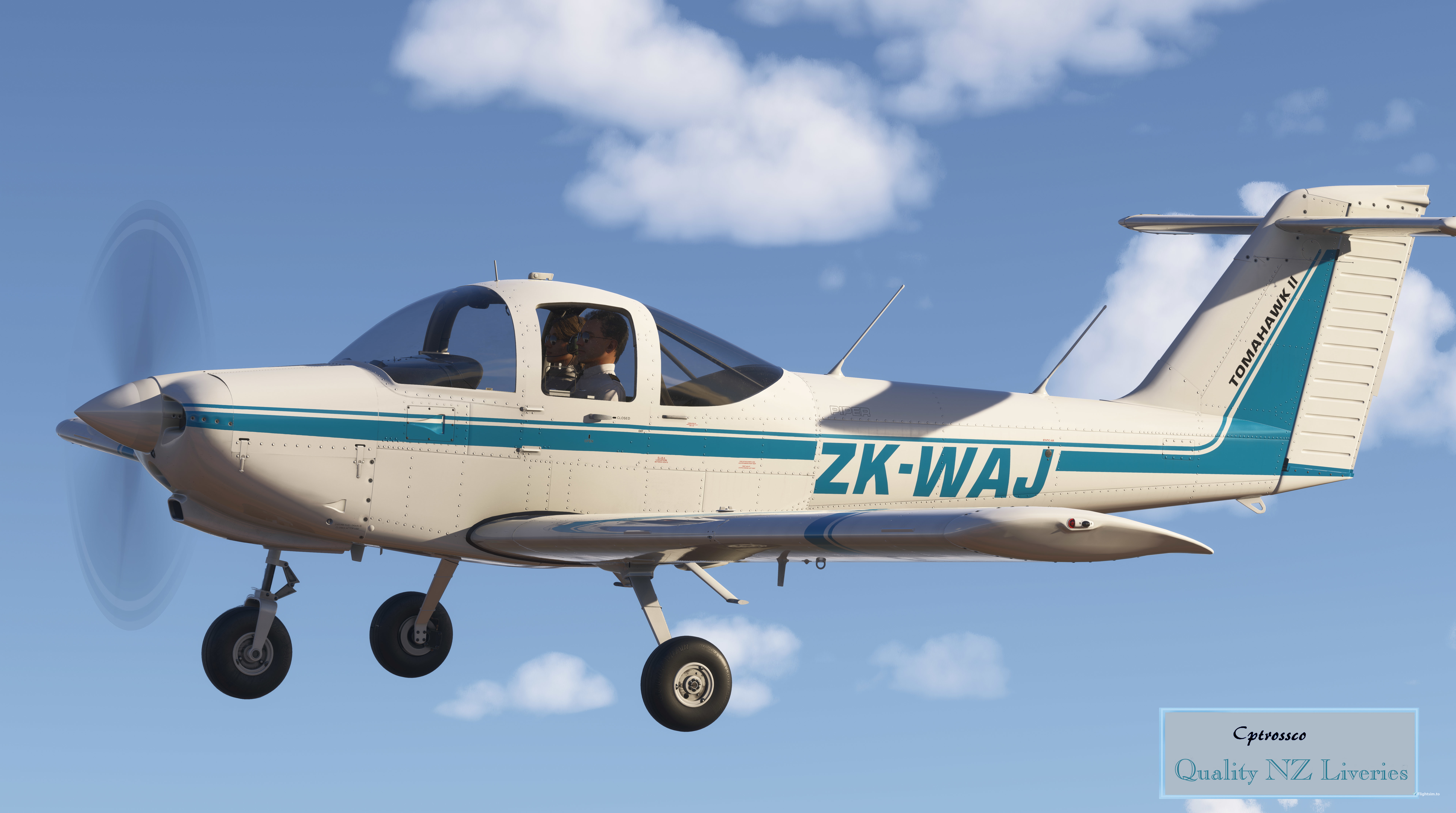 JustFlight PA-38 Piper Tomahawk | ZK-WAJ | Air Hawkes Bay Ltd (Air
