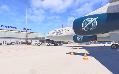 Ostend Air services A340