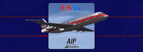 US Air - 1980s Pack - JustFlight Fokker 100