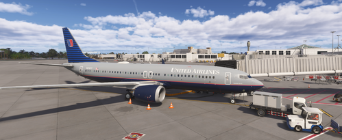 United Airlines "Battleship Gray" [Fictional] Ifly 737 Max 8 with cabin 8k