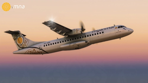Asobo | Myanmar National Airlines ATR 72-600 by vMNA