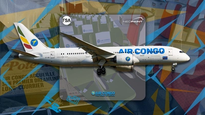 BravoAirspace B787 | Air Congo ET-ASI | w/cabin |8K