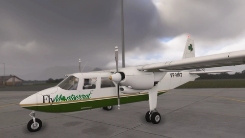 Blackbox Sim BN2 Islander Monserrat  VP-MNT