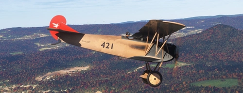 Fokker DVII 421 beige brown red