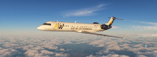 AirWuerttemberg Livery for CRJ 1000 (Aerosoft)