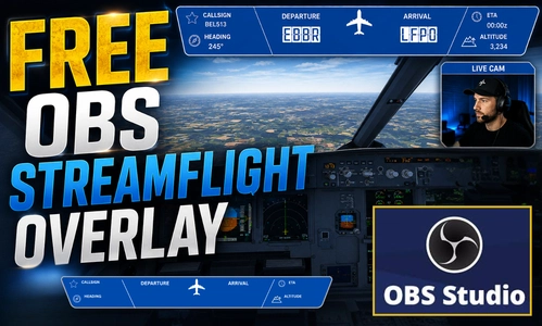 StreamFlight OBS Overlay for Microsoft Flight Simulator 20/24