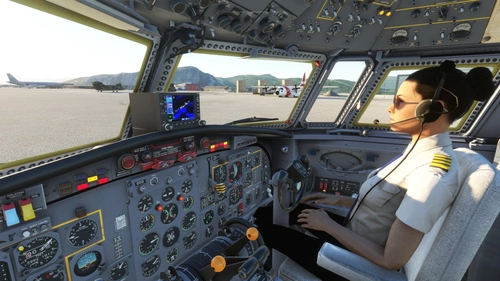 Bgaurant Fokker F27 visible co-pilot