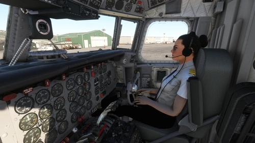 PMDG DC-6 Visible Co-Pilot