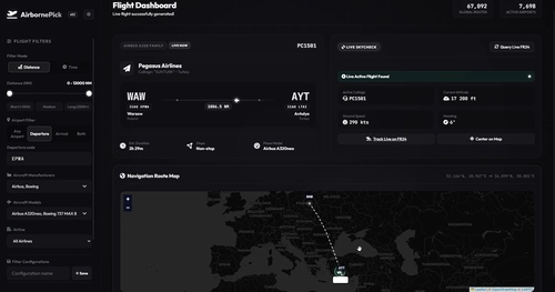 AirbornePick | Random Real Flights generator