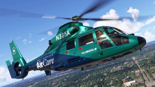 Taog's Hangar AS365 Dauphin - West Michigan AirCare N365A
