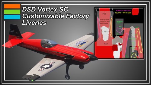 DSD VortexSC - Customizable Factory Colors - Insert your own graphics!