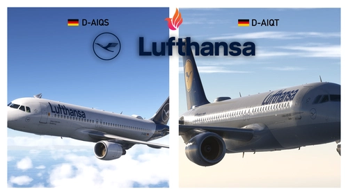 Fenix A320 Lufthansa w/Cabin 4k | D-AIQS | D-AIQT 2022