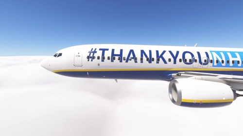 PMDG 737-800 /w cabin Ryanair - #ThankyouNHS (EI-NHS)