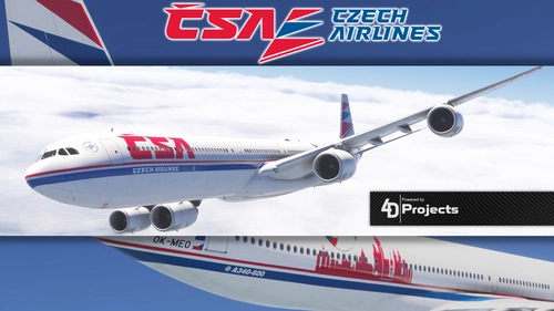 Aerosoft A346 Czech Airlines (Old logo) (w/cabin)