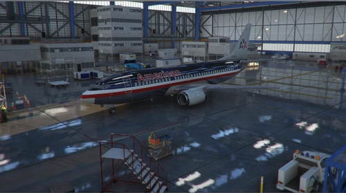 American Airlines (N673AA) bare-metal CSS B737-300