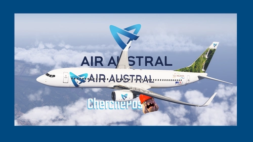 Air Austral B737-800 F-ONGA w/cabin