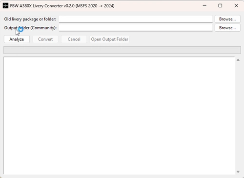 FBW A380X Livery Converter — MSFS 2020 → 2024