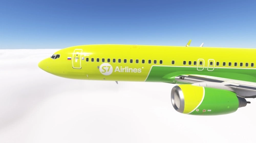 PMDG 737-800 w/ cabin S7 Airlines (VP-BQF)