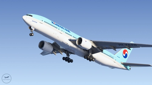 Korean Air (No SKYTEAM Logo Collection) (w/ Custom Cabin) [Boeing 777-200ER]