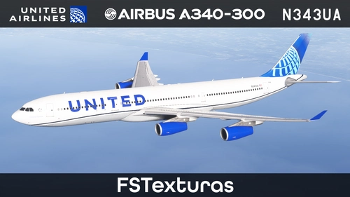 United Airlines | IniBuilds A340-300 | N343UA | Fictional