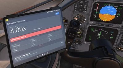 SimRate AutoManager — EFB Auto Cruise Acceleration for MSFS 2024