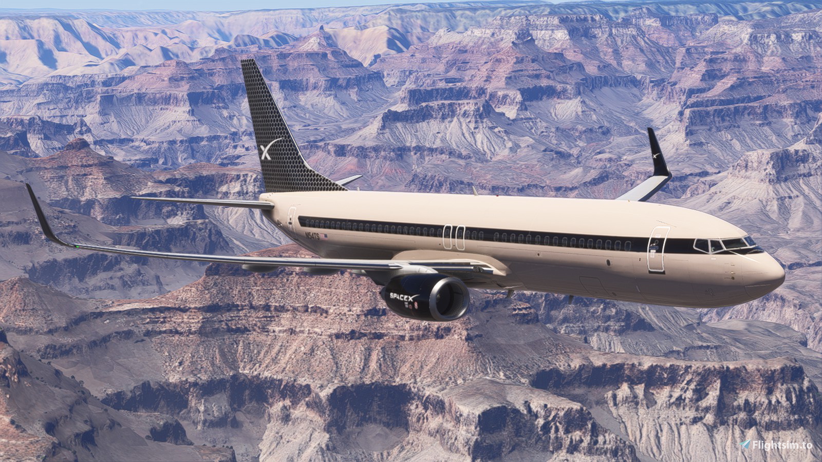PMDG 737-800 SpaceX N154TS - Aircraft Liveries for MSFS | Flightsim.to