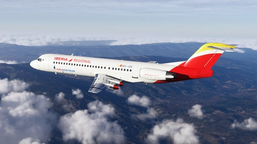 JustFlight Fokker 100 Iberia Regional