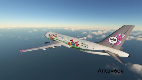 Katta macht Urlaub Sundair ( LatinVFR A320 CEO ) [ 8K ]