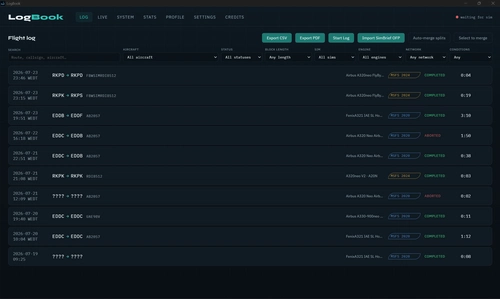 Log Book (Stable Beta)
