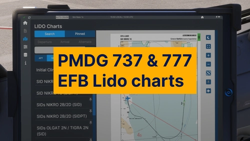 PMDG 737 & 777 EFB Lido Charts