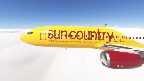 PMDG 737-800 w/ cabin Sun Country - Minnesota Gopher Athletics (N809SY)