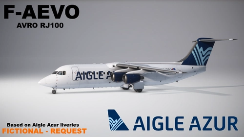 Just Flight RJ100 - F-AEVO, Aigle Azur, w/cabin, Request