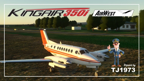 Black Square King Air 350i Air West 'C-GEAW' (Fictional)
