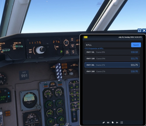 Flightline ILS lookup EFB App