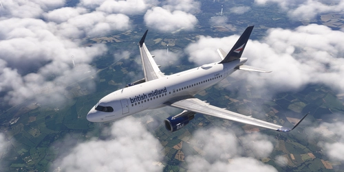 British Midland A319 Fenix CFM SL