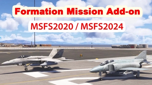 F/A-18C Formation Training Mission File with JoinFS Replay mode