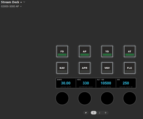 G3000/5000 StreamDeck+ PilotsDeck AP Profile