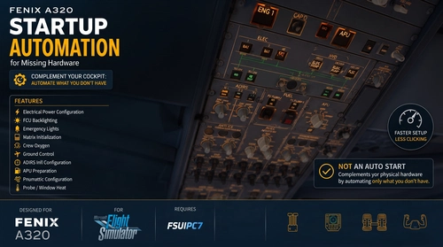 Fenix A320 Series  Startup Prep Automation