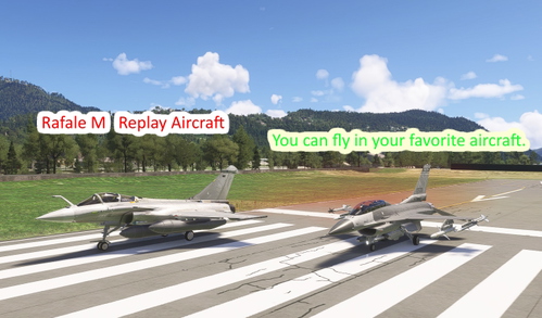 Rafale M Formation Training Mission File with JoinFS Replay mode