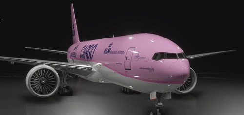 PMDG 777F PINK KLM Universal (fictional)